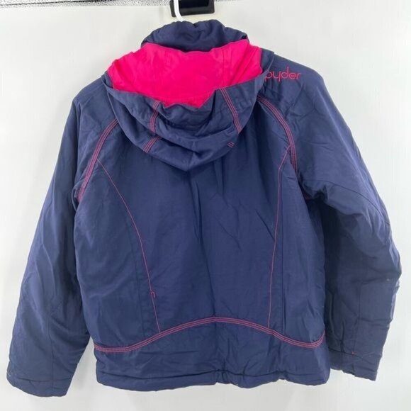 Spyder blue pink snow jacket size 12 womens - Picture 2 of 8